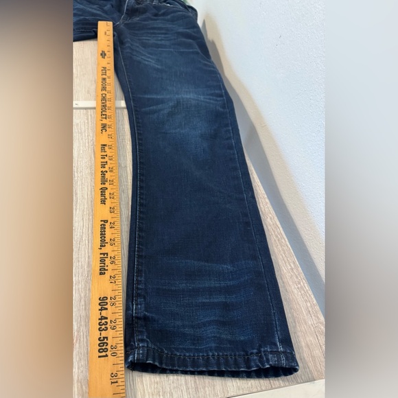 Chip & Pepper Ike Slim Straight Jeans Distressed Dark Wash Mens 31x32 - Picture 7 of 9